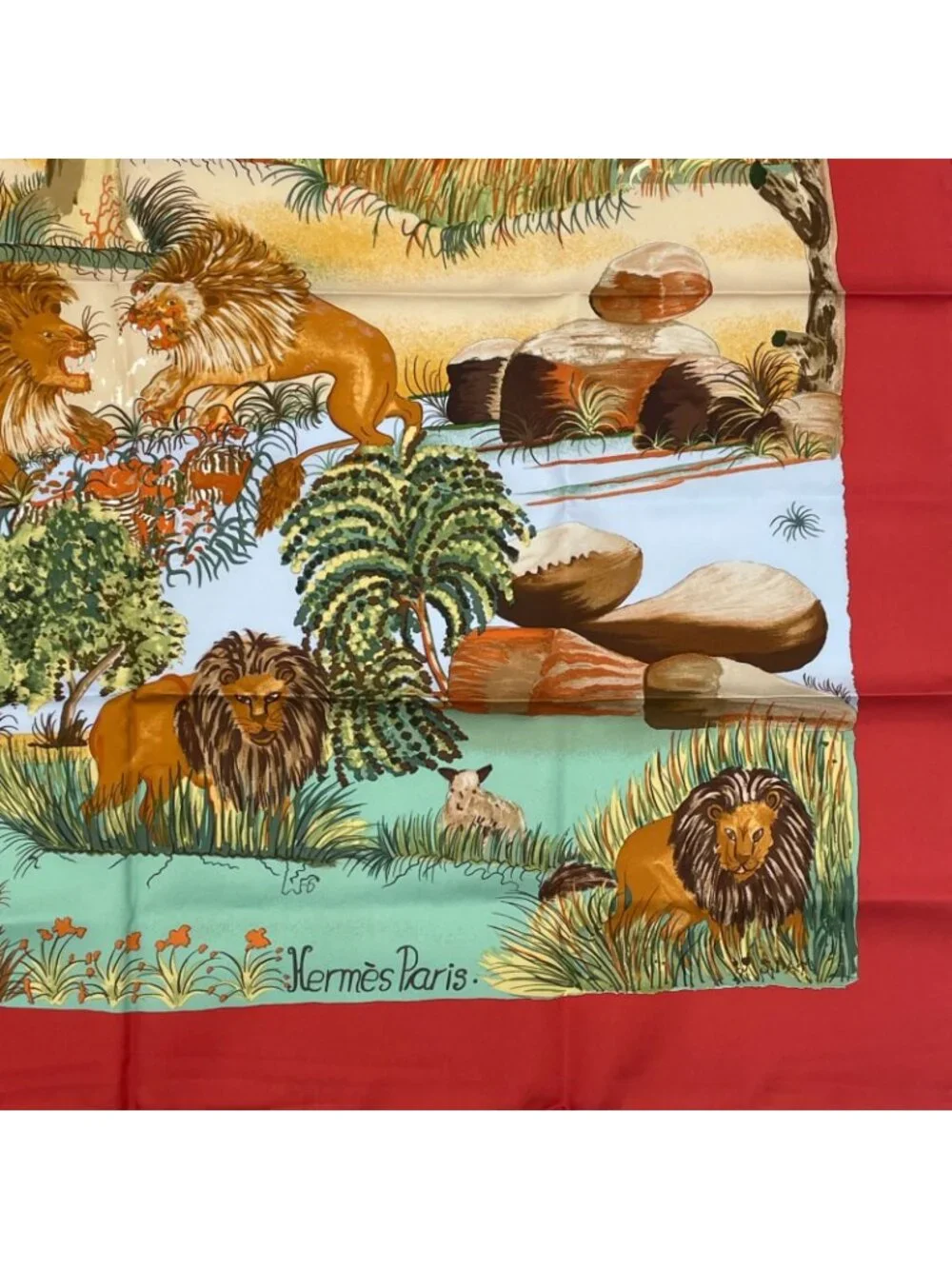 Hermes Carre 90 Nuba Mountain Scarf Silk 100% - Picture 2 of 7